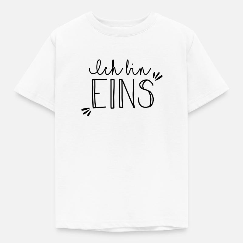 Ich bin eins - Kinder T-Shirt - Weiß