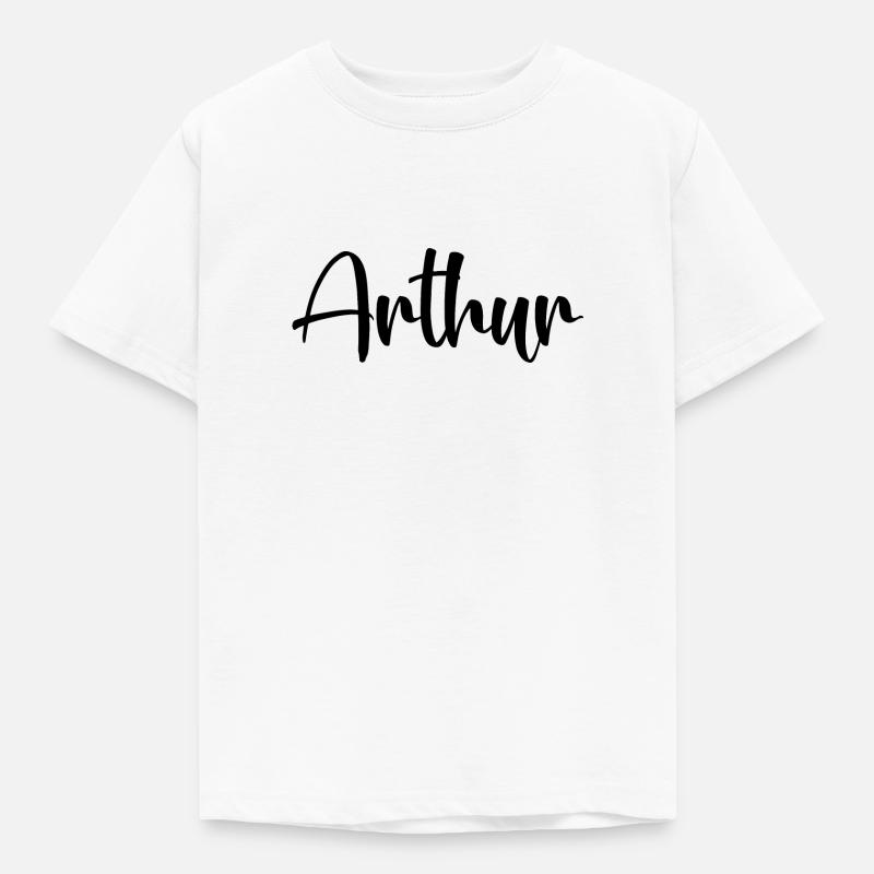 Name - Arthur - Kinder T-Shirt - Weiß