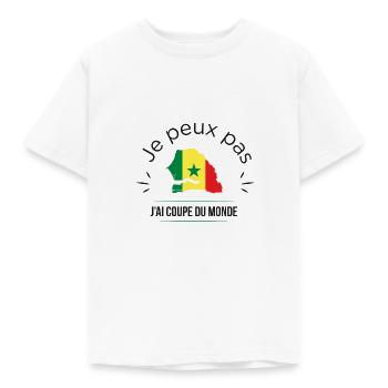 J'peux pas j'ai mondial sénégal - T-shirt Enfant - blanc - Devant - AI Model Kid Male (0cm)