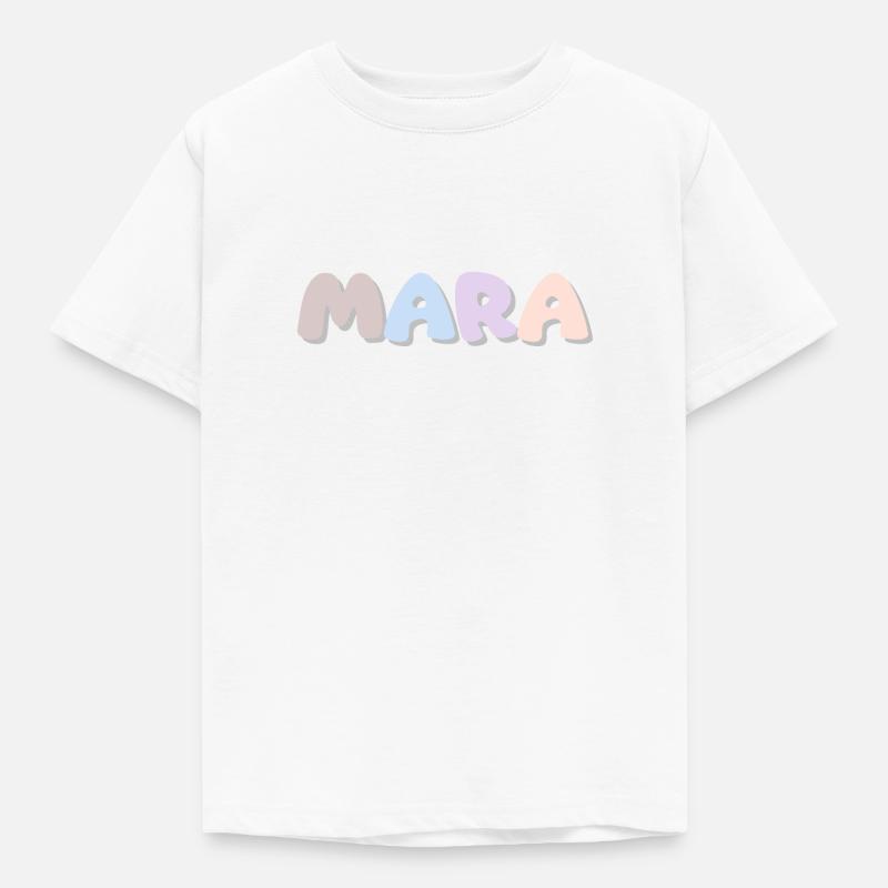 Name - Mara - Kinder T-Shirt - Weiß