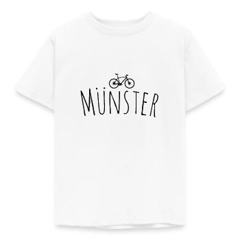 Fahrrad Münster - Kinder T-Shirt - Weiß - Vorne - AI Model Kid Male (0cm)