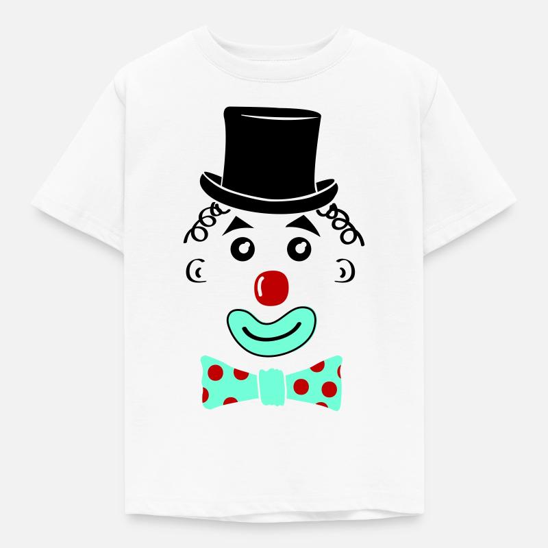 clown smile - Kinder T-Shirt - Weiß