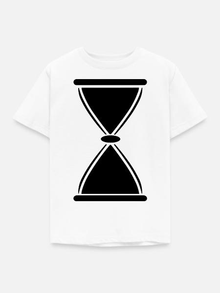 Stundenglas - Kinder T-Shirt - Weiß