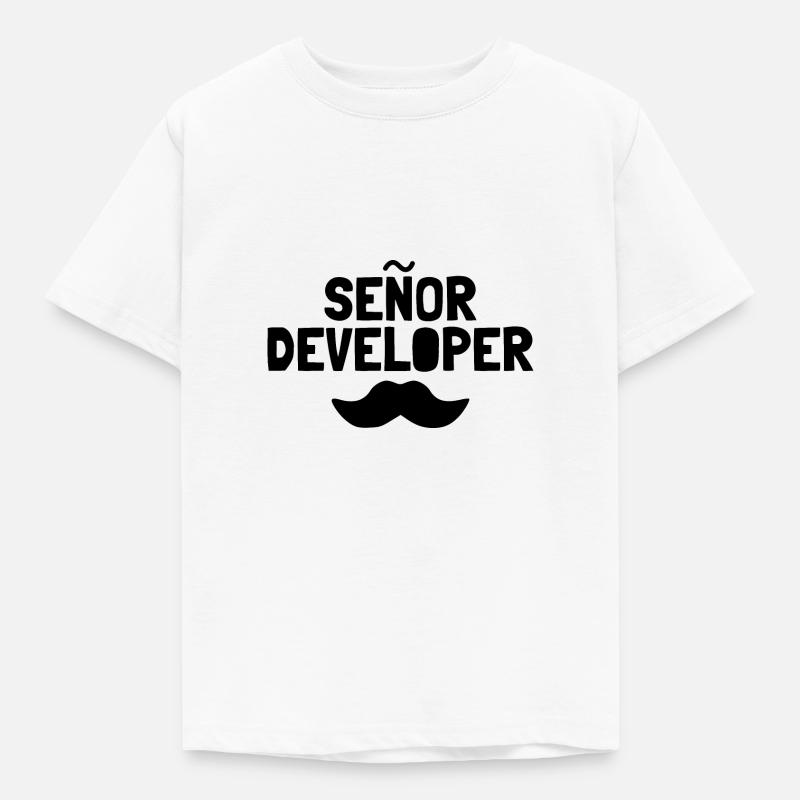 Senor developer developer - Kids' T-Shirt - white