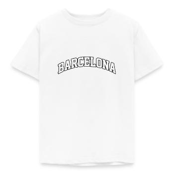 Logo Barcelona : Design collégial méditerranéen - T-shirt Enfant - blanc - Devant - AI Model Kid Male (0cm)