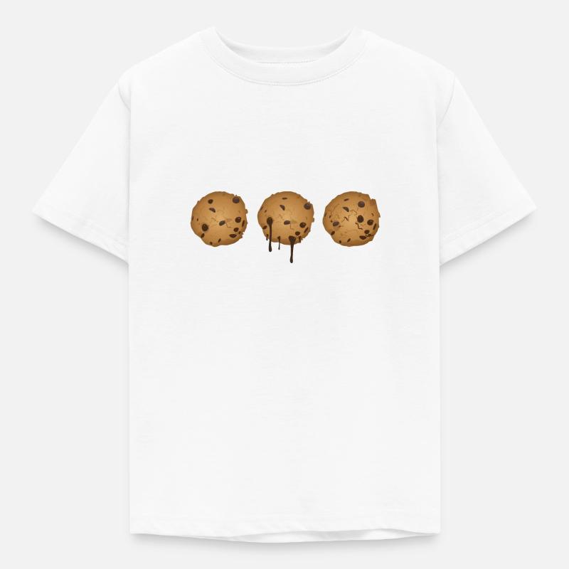 trois biscuits au chocolat - T-shirt Enfant - blanc