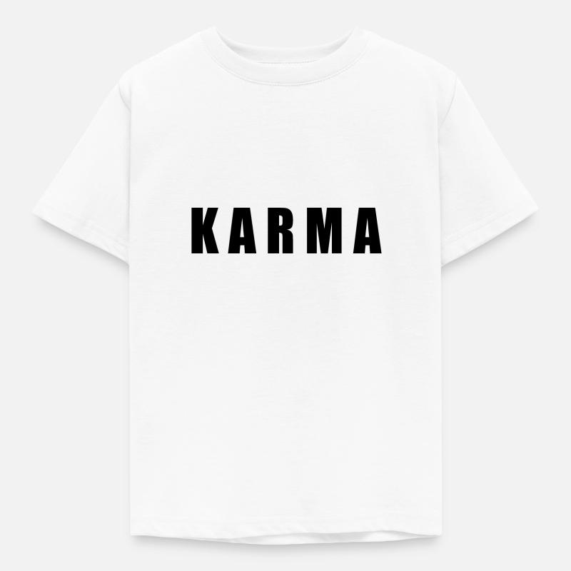 Karma - Kinder T-Shirt - Weiß