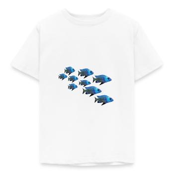 poisson perche mérou mérou perche - T-shirt Enfant - blanc - Devant - AI Model Kid Male (0cm)