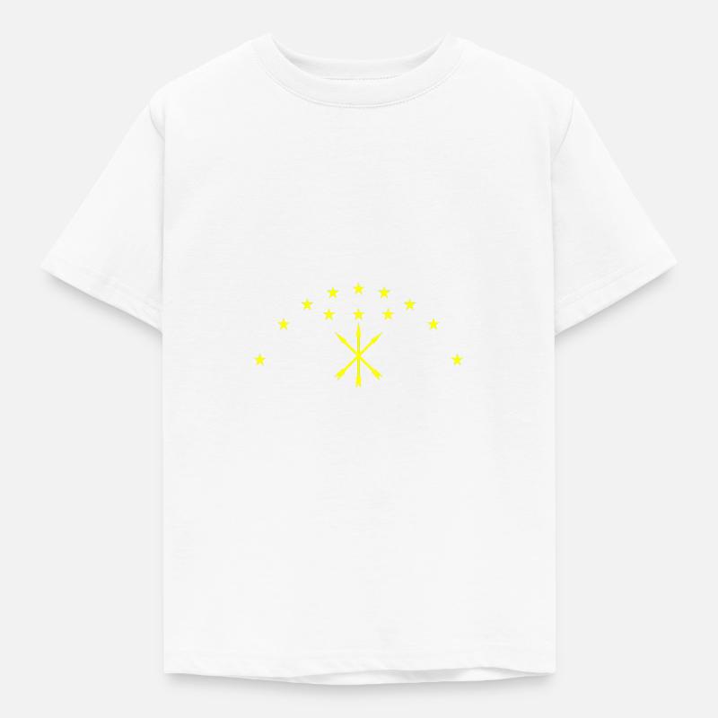 Circassian flag - Kinder T-Shirt - Weiß