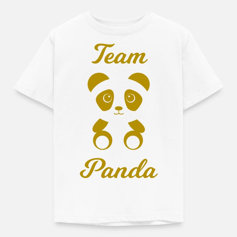 Team Panda Bär comme idée cadeau - T-shirt Enfant - blanc