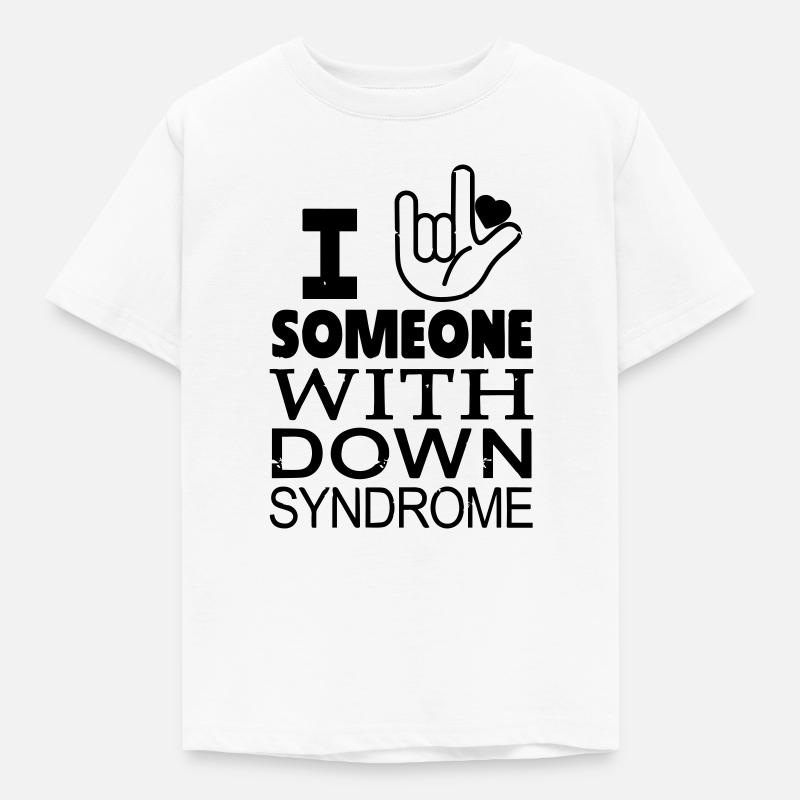 Down syndrome lovers - Kids' T-Shirt - white