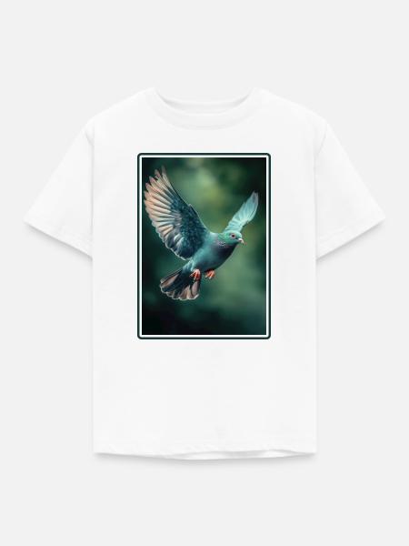 Tauben Taube - Kinder T-Shirt - Weiß