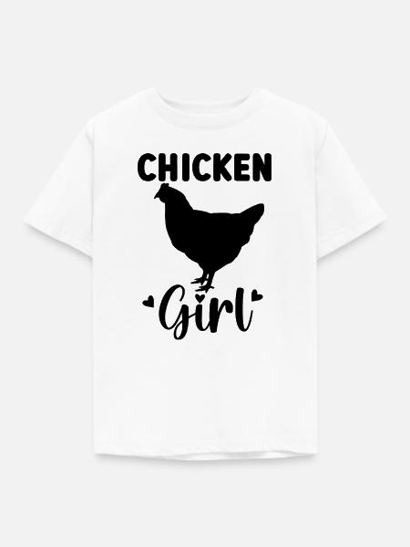 Huhn Statement - Kinder T-Shirt - Weiß