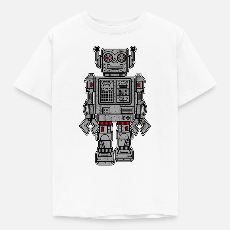Retro Robot Toys - Kids' T-Shirt - white