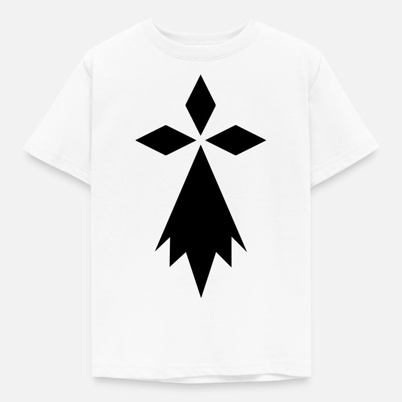Hermine Bretagne drapeau - T-shirt Enfant - blanc