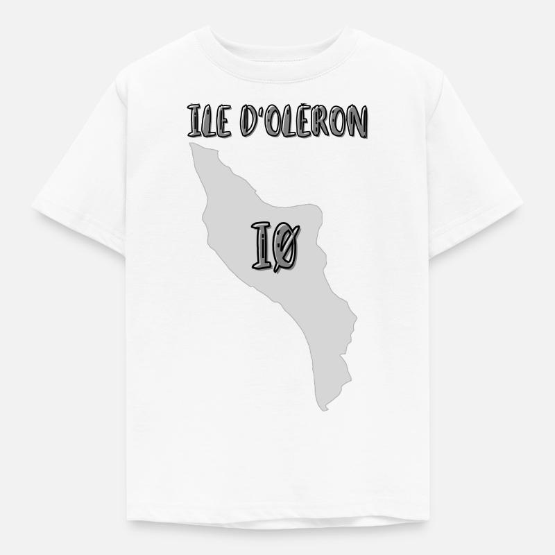 Ile d'oléron iø - T-shirt Enfant - blanc