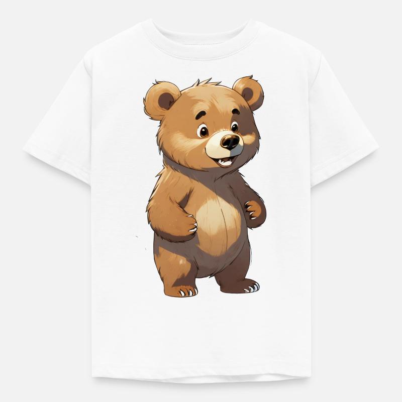 Bär - Kinder T-Shirt - Weiß