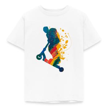 Roller - Kinder T-Shirt - Weiß - Vorne - AI Model Kid Male (0cm)