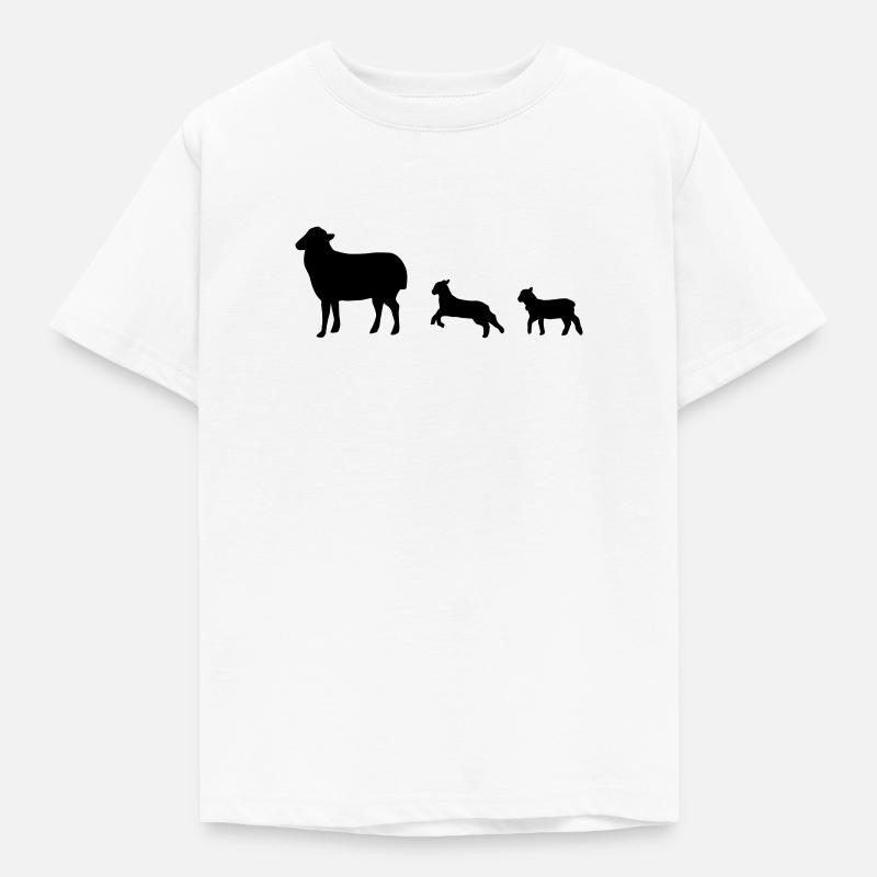 Sheep, lamb - Kids' T-Shirt - white