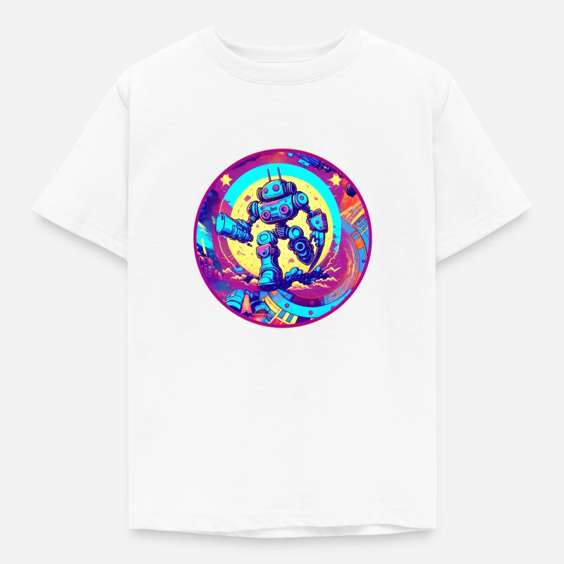 Evil Robot Série 005 - T-shirt Enfant - blanc