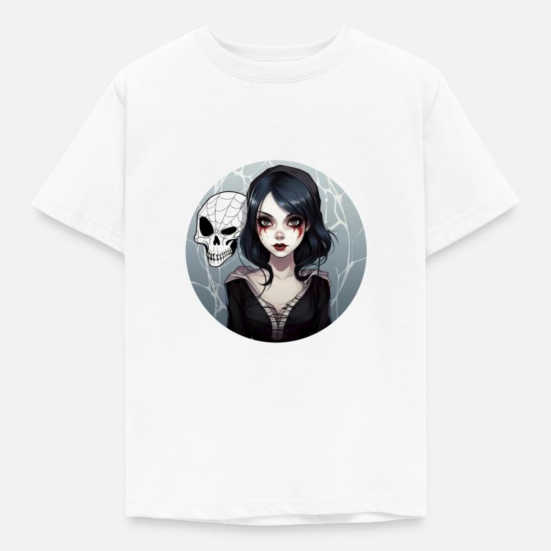 Gothic Mädchen - Kinder T-Shirt - Weiß