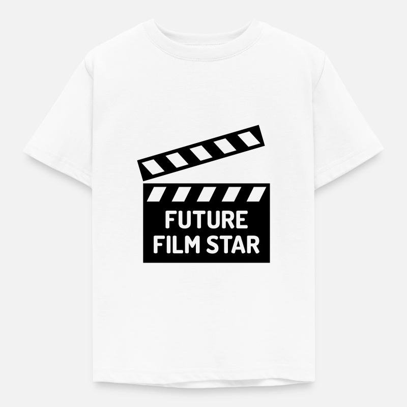 ★ Couleurs de conception modifiables ★ Future star de cinéma - T-shirt Enfant - blanc