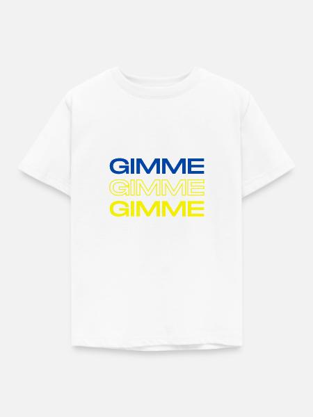 Gimme - T-shirt barn - vit