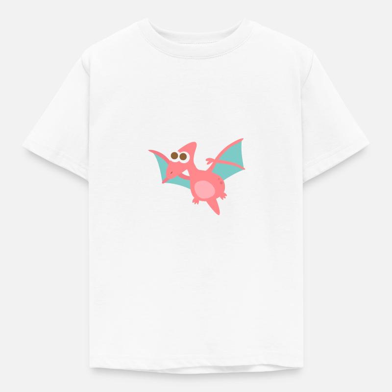 Netter Pterodactylus Dinosaurier - Kinder T-Shirt - Weiß