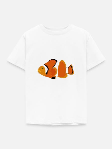 Clownfisch - Kinder T-Shirt - Weiß