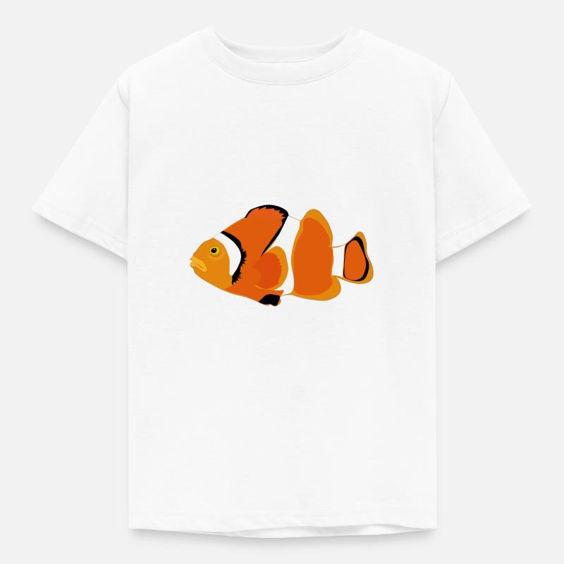Clownfisch - Kinder T-Shirt - Weiß