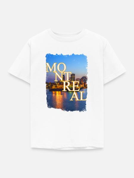 Montreal - Kinder T-Shirt - Weiß