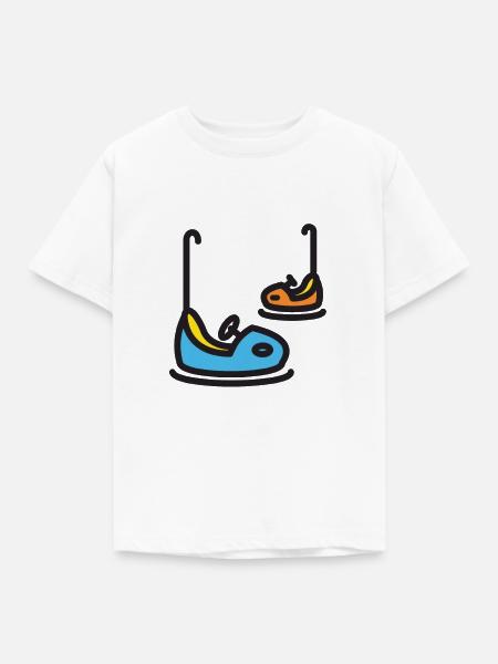 krasjbil - Kinder T-Shirt - Weiß