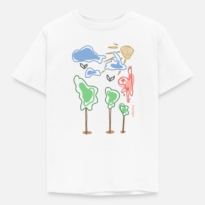 Süßes Gemälde, Kindermalerei - Kinder T-Shirt - Weiß