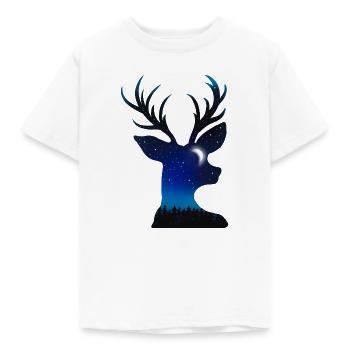 Mysterious miracle deer - Kids' T-Shirt - white - Front - AI Model Kid Male (0cm)
