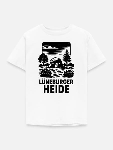 Lüneburger Heide - Kinder T-Shirt - Weiß