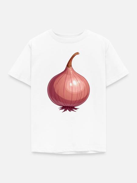 Zwiebel - Kinder T-Shirt - Weiß