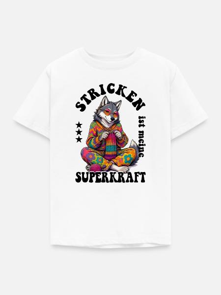 Stricken Strickerin Stricker - Kinder T-Shirt - Weiß