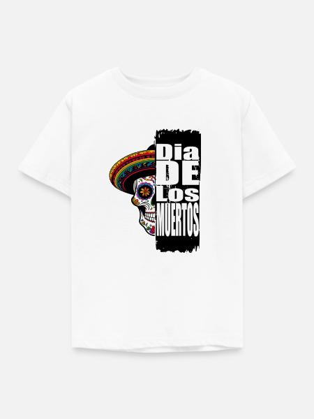 Dia de los Muertos - Kinder T-Shirt - Weiß