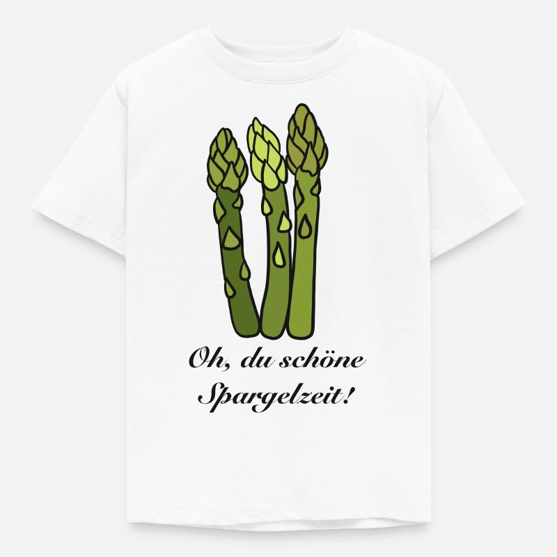 Oh, du schöne Spargelzeit! - Kinder T-Shirt - Weiß