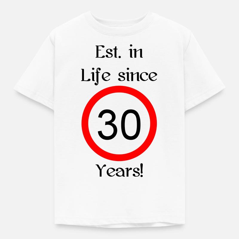 est i l 30 script noir engl - T-shirt Enfant - blanc