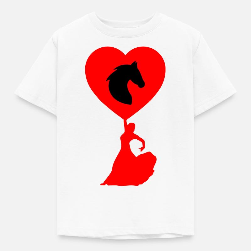 Pferd - Kinder T-Shirt - Weiß