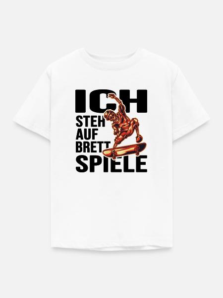 skate sk8 skateboarder halfpipe - Kinder T-Shirt - Weiß