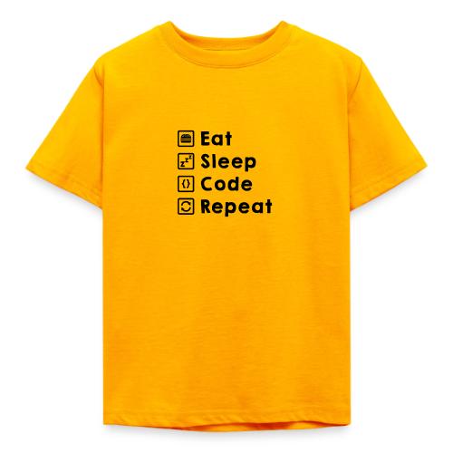 Eat Sleep Code Repeat - Kids' T-Shirt