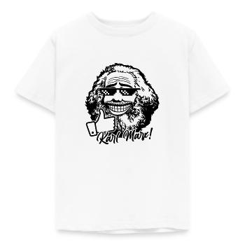 Karl Marx (monochrome) - Kids' T-Shirt - white - Front - AI Model Kid Male (0cm)