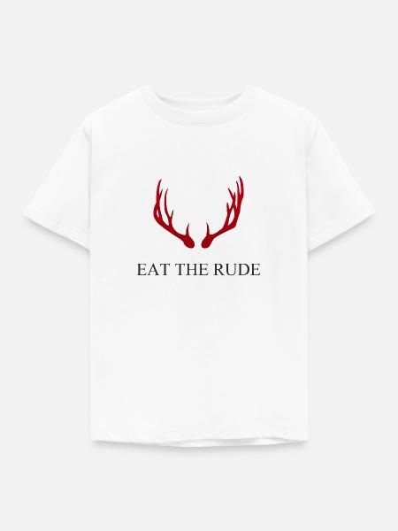 Hannibal - Eat the rude - Kinder T-Shirt - Weiß