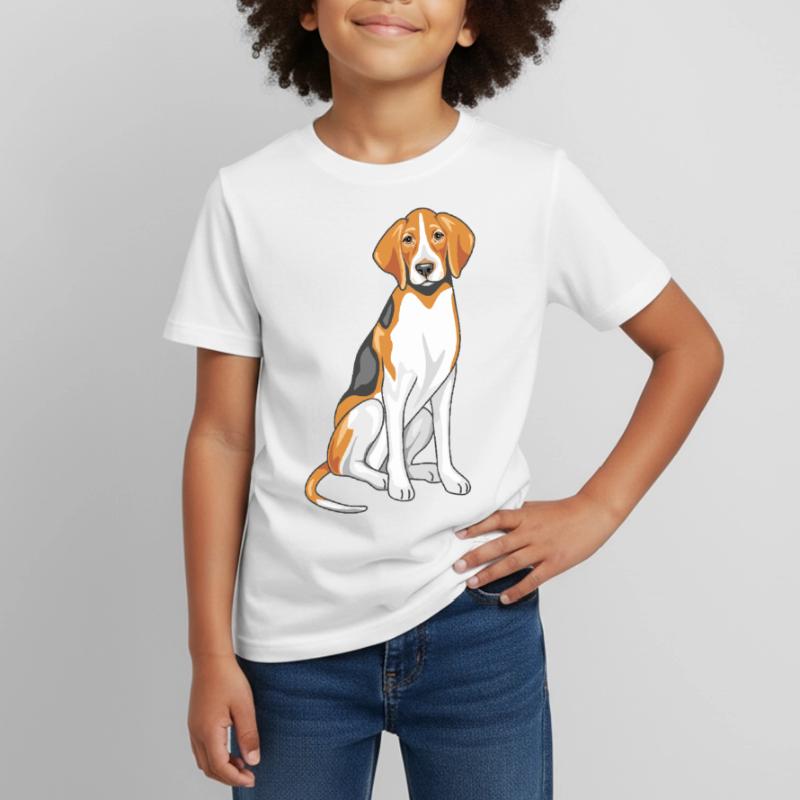 Sitting foxhound Kids' T-Shirt