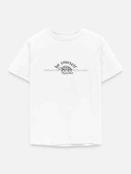 sei du selbst - Kinder T-Shirt - Weiß