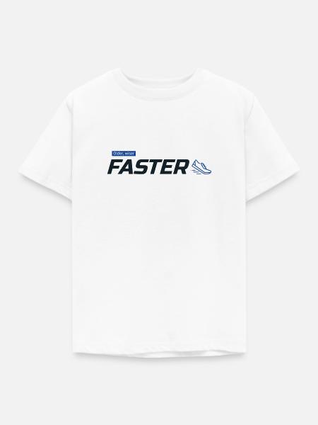 Älter, weiser, schneller! - Kinder T-Shirt - Weiß