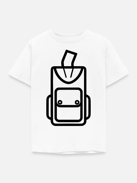Rucksack - Kinder T-Shirt - Weiß