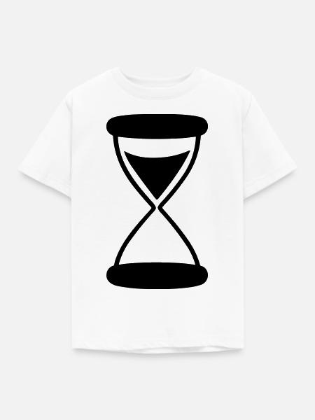 Stundenglas - Kinder T-Shirt - Weiß